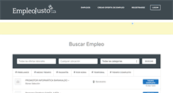 Desktop Screenshot of empleojusto.com